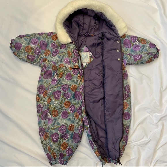 Vintage Floral Infant Pram Suit - Picture 1 of 6